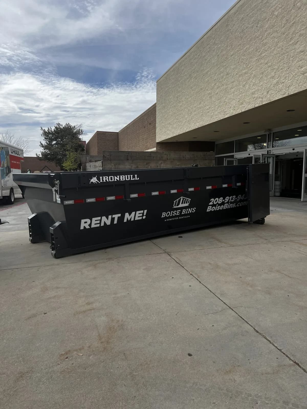 15 yard roll-off dumpster at a commercial job site in Boise, ID - Boise Bins